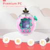 Case for Tamagotchi Paradise  PC Protective Hard Shell with Cute Cartoon Cover & Detachable Halloween Lanyard,Durable Protective Housing for Tamagotchi Paradise Virtual Pet Machine[Wizard Hat] view 3