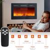 30" Electric Fireplace, Recessed and Wall Mounted Fireplace with Smart WiFi Infrared Linear Fireplace Heater 120v/1500w &12 LED Flame Colors & Timer Remote, Low Noise Operation view 3