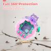 Case for Tamagotchi Paradise  PC Protective Hard Shell with Cute Cartoon Cover & Detachable Lanyard,Durable Protective Housing for Tamagotchi Paradise Virtual Pet Machine[Purple Head] view 4