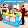 AKEYDIY Inflatable Bounce House, Small PVC Bounce House for Kids 3-6 Indoor&Outdoor Bouncy House with Basketball Hoop & Hopscotch Game, Air Pump Included view 2