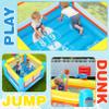 AKEYDIY Inflatable Bounce House, Small PVC Bounce House for Kids 3-6 Indoor&Outdoor Bouncy House with Basketball Hoop & Hopscotch Game, Air Pump Included view 3