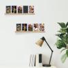 4 Pack Sports Card Display Stand for Wall, 15 x 1.2 x 0.7 Inch Wood Trading Card Rack with Nano Double-Sided Adhesive, Baseball Card Frame Display Toploader Card Holder for Home Shop view 4