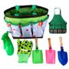 Licsaliwe Kids Gardening Tool Set, 7Pcs Apron Sprayer Gloves Educational Cosplay for Toddlers view 1