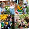 Licsaliwe Kids Gardening Tool Set, 7Pcs Apron Sprayer Gloves Educational Cosplay for Toddlers view 2