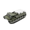 BlockForge RC Truck 2.4G Remote Control Tracked Carrier Vehicle for Adult, All-Terrain Military Transport with Dual Batteries - Green view 1