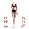 1/6 Scale Female Body,12inch Anime Girl Body Super Flexible Seamless Figure Large Bust Body with Detachable Feet Collection (Pale Skin, Normal Version) view 1