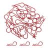 MECCANIXITY 25 Pcs RC Body Clips, 1.2mm Stainless Steel Universal RC Car Clips R Pins for 1/6 1/8 1/10 Scale Model Remote Control Car Truck Crawler Shell Replacement Parts (Red) view 1