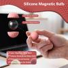 Bomeiyi Silicone Massage Balls with Textured Dimples, Bumps, and Waves | Fun to Play for Adults | Help Relieve Stress, Anxiety, Tension, Fingertip Touch Training, Concentration Improvement (Set of 4) view 2