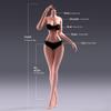 1/6 Scale Female Body,12inch Mech Girl Body Super Flexible Seamless Figure Large Bust Body with Detachable Feet Collection (Pale Skin, Normal Version) view 2