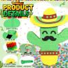 Cinco De Mayo Cactus Pinata for Kids Birthday Party, (16.75x11.25x3 in.) for Fun Fiesta Taco Party Supplies, Luau Event Photo Props, Mexican Theme Decoration, Carnivals Festivals, Taco Tuesday Event view 3