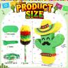 Cinco De Mayo Cactus Pinata for Kids Birthday Party, (16.75x11.25x3 in.) for Fun Fiesta Taco Party Supplies, Luau Event Photo Props, Mexican Theme Decoration, Carnivals Festivals, Taco Tuesday Event view 4