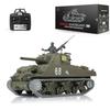 wheelfun US in Stock, Henglong 1/16 FPV 7.0 M4A3 Sherman RTR RC Tank 3898 360 Turret Barrel Recoil for Hobby BB Shooting Airsoft Tank Model for Ages 14+ view 1