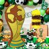 25" World Cup Trophy Piata for FIFA Sports, Soccer Ball Pinata Theme Birthday Party Decorations, Party Props with Buster Stick, Blindfold, Confetti Dot view 2