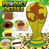 25" World Cup Trophy Piata for FIFA Sports, Soccer Ball Pinata Theme Birthday Party Decorations, Party Props with Buster Stick, Blindfold, Confetti Dot view 4