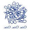 MECCANIXITY 25 Pcs RC Body Clips, 1.4mm Stainless Steel Universal RC Car Clips R Pins for 1/6 1/8 1/10 Scale Model Remote Control Car Truck Crawler Shell Replacement Parts (Blue) view 1