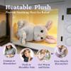 IKASA Microwavable Rabbit Stuffed Animal,Heating Pad for Comfort and Warmth,Bunny Heatable and Coolable 1.5lbs Weighted Lavender Scent Plush Toy,Gift for Kids Boys Girls Adults view 3