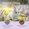 IKASA Microwavable Rabbit Stuffed Animal,Heating Pad for Comfort and Warmth,Bunny Heatable and Coolable 1.5lbs Weighted Lavender Scent Plush Toy,Gift for Kids Boys Girls Adults view 4