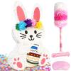 25" Large Easter Bunny Pinata for Kids Birthday Party - Cute White Rabbit Party Supplies with Matching Stick, Blindfold & Confetti - Sturdy Spring Theme Decor for Easter Egg Hunt & Baby Shower view 1