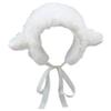 Ngbbby Lamb Hat Cute Cartoon Sheep Hat with Strap Y2k Beanie Winter Headwear Cosplay Photo Props Party Supplies for Women Girls Kids, Lamb Ears Costume view 1