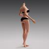 1/6 Scale Female Body,12inch Slightly Fat Body Super Flexible Seamless Figure Large Bust Body with Detachable Feet Collection (Suntan Skin, Normale Version) view 3
