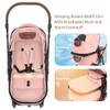 2 in 1 Baby Stroller, High Landscape Infant Stroller Pram Foldable Pushchair with Adjustable Canopy, Storage Basket,5-Point Harness,Mom Bags (Pink) view 4