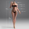 1/6 Scale Female Body,12inch Natural Beauty Body Super Flexible Seamless Figure Large Bust Body with Detachable Feet Collection (Suntan Skin, Makeup Vrersion) view 2