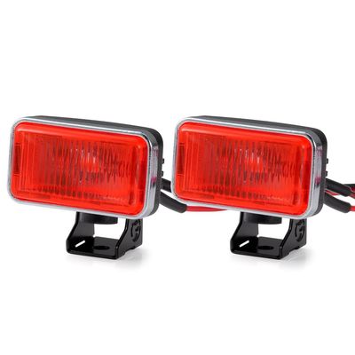 RCLIONS RC LED Front Light 20mm Headlight Roof Lights Upgrade for All 1/10th Axial SCX10 SCX10-II TRX4 TRX6 Redcat Gen7,Gen8 Crawler Truck Car Parts (Red)