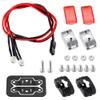 RCLIONS RC LED Front Light 20mm Headlight Roof Lights Upgrade for All 1/10th Axial SCX10 SCX10-II TRX4 TRX6 Redcat Gen7,Gen8 Crawler Truck Car Parts (Red) view 3