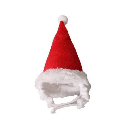 ECVGHD Cute Christmas Santa Cap with Pompom for Bunny Chinchilla Kitten Puppy Reptile