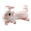 Wiggle Car with Music and Lights Hauling Rope Silent Wheel Ride On Toy for Boys Girls 2 Years and Up(Pink,with Music Light) view 1