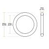 10Pcs NBR Rubber Gaskets 4mm Cross-Section Dia. Seal Set Nitrile O-Rings Metric Round Sealing Gasket view 2