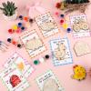 24 Sets Valentine's Day Gifts for Kids Farm Animals Wood Painting Craft Kits with Valentine Cards Valentines Day Gift Wooden Crafts for School Classroom Activity Exchange Gifts Party Favor Supplies view 4