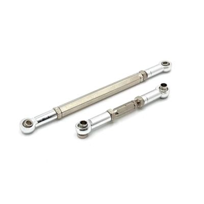 Rc Components For MN For MN168 For MN82 LC79 For MN78 1/12 Metal Upgrade Front Axle Steering Linkage Servo Link Rod RC Car Parts(Silver)