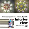 Classic Stainless Steel Handmade Mini Kaleidoscope,5.3 Gentleman Tunnel Visual Natural Agates Gems Crystals Healing Stones Core Box,Anniversary Birthday New Year Valentine's Day Present Gift view 2