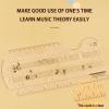 Whltzf Interactive Music Theory Chart with Lighted Notation Guide & Erasable Practice Board for All Levels Home Classroom Music Scale Ruler view 4