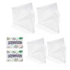 4 Pack Mahjong Card Holder Fit Large Print Size (6 1/8" x4 3/4"), Clear Plastic Card Sleeve Protector Cover for NMJL, 2 Pack Tile shufflers for Mixing Mahjong, Accessories and Gifts view 1