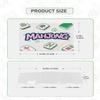 4 Pack Mahjong Card Holder Fit Large Print Size (6 1/8" x4 3/4"), Clear Plastic Card Sleeve Protector Cover for NMJL, 2 Pack Tile shufflers for Mixing Mahjong, Accessories and Gifts view 2