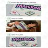 4 Pack Mahjong Card Holder Fit Large Print Size (6 1/8" x4 3/4"), Clear Plastic Card Sleeve Protector Cover for NMJL, 2 Pack Tile shufflers for Mixing Mahjong, Accessories and Gifts view 4