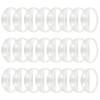 24 Pcs Sound Activated LED Glow Bracelets Light Up Bracelets for Adults Glow in the Dark Bracelets Neon Birthday Party Favors Supplies for Christmas, Halloween, Rave, New Year, Concert (white) view 1