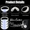 24 Pcs Sound Activated LED Glow Bracelets Light Up Bracelets for Adults Glow in the Dark Bracelets Neon Birthday Party Favors Supplies for Christmas, Halloween, Rave, New Year, Concert (white) view 3