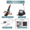 ZHIGUANYUN Square Fridge Magnets Badge Maker Machine, Square Button Making Supplies DIY Square Photo Picture Badge Button, Gift Button, Team Badge, for Crafts and DIY Projects Machine+1000pcs view 4
