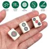 Cabilock Portable Mini Mahjong Tile Set for Travel, 146 Tiles with Brown Carrying Case & Dice, Compact Chinese Mahjong Game for Adults & Family, Ideal for Camping, Beach and Party Gatherings view 3