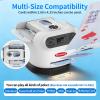 Museloong Automatic Card Shuffler and Dealer Machine,2-in-1Smart360Roating Card Dealer and Shuffler Machine,for Poker,UNO,Various Card Games for Home and Club-Black (White) view 2