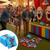 LaRandom 21 Pcs Carnival Cornhole Bean Bags with White Mesh Drawstring Bag 2 x 2 Inch Lion Clown Elephant Tent Blue Red Beanbags for Circus Toss Party Toy Throwing Games view 3