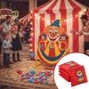 LaRandom 21 Pcs Carnival Cornhole Bean Bags with White Mesh Drawstring Bag 2 x 2 Inch Lion Clown Elephant Tent Blue Red Beanbags for Circus Toss Party Toy Throwing Games view 4