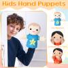 Jenaai 8 Pcs Multicultural Hand Puppets Set for Kids 11.8" African Asian European Children Plush Hand Puppets for Boys Girls House School Theater Shows Storytelling Role Play Classroom Teaching view 3