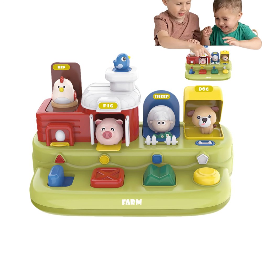 Cause and Effect Toys Safe Activity Musical Toy for Toddler Bright Colors Interactive Learning Education Children Boys Girls