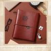 Lewtemi Stamp Collecting Albums Set 4 Ring Stamp Collection Book Include 20 Pages Album Binder Tweezer and Loop Magnifier Collecting Supplies for Collectors(Brown Pirate,1/2/3/4 Rows) view 3