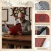 Lewtemi Stamp Collecting Albums Set 4 Ring Stamp Collection Book Include 20 Pages Album Binder Tweezer and Loop Magnifier Collecting Supplies for Collectors(Brown Pirate,1/2/3/4 Rows) view 4