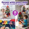 Monz Montessori Sensory Wall Busy Board for Toddlers 2-5 Wall Mounted Interactive Activity Panel, Educational Felt Sensory Board, Preschool Learning Toy for Kids Classroom or Playroom view 3